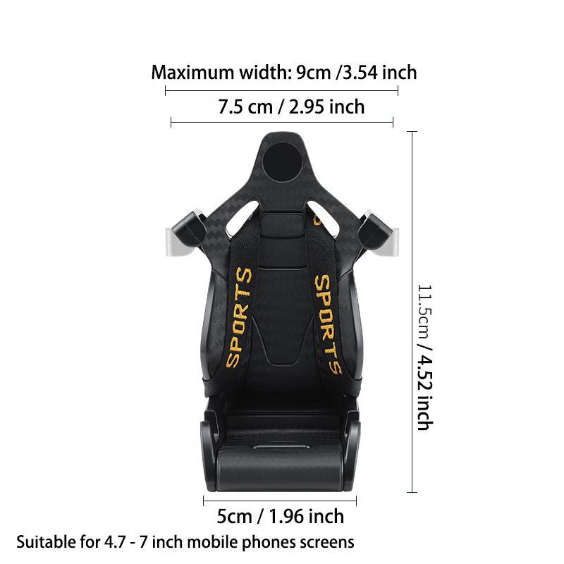 Car Seat Design GPS Phone Holder for Car, Car Accessories, Universal Car Phone Holder with Air Vent, Car Phone Mount, Car Vent Phone Stand Compatible with iPhone Xiaomi Huawei Samsung Smartphone