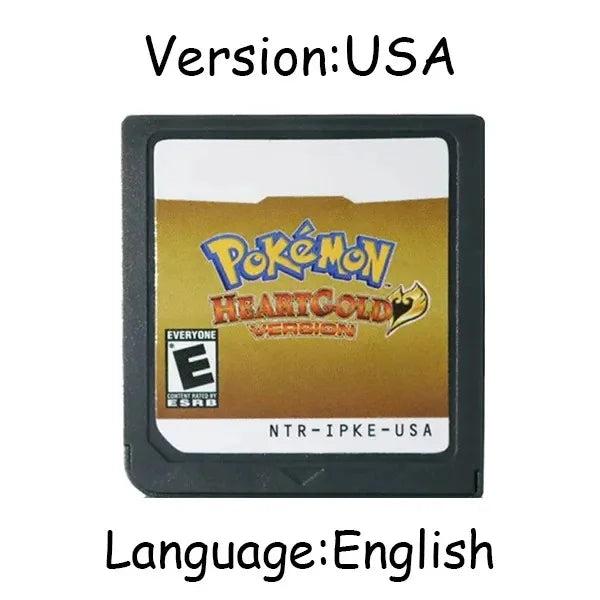 Pokemon Saga for Nintendo DS Game Cartridge Video Game Console Card Platinum Pearl Diamond HeartGold SoulSilver Multilingual