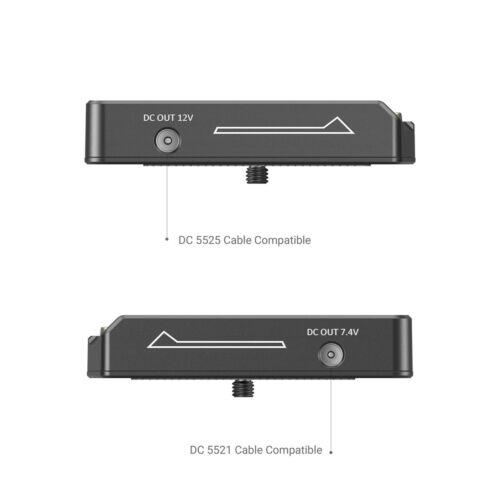 SmallRig NP-F Battery Adapter Plate Lite for Sony NP-F Battery, w  12V 7.4V Output Port, LED Low Battery Indicator - 3018