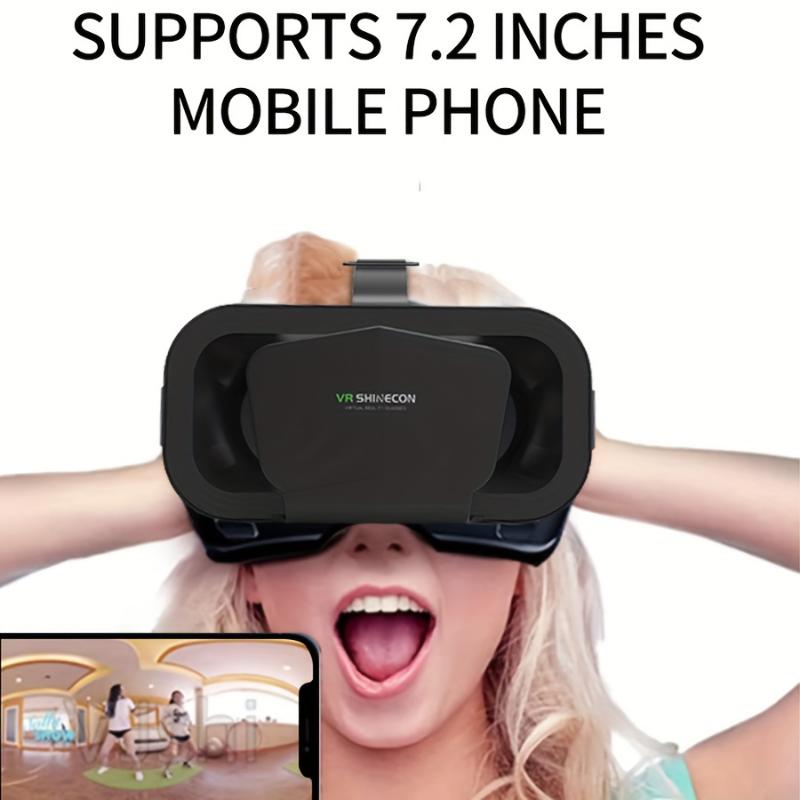 3DVR Smart Virtual Reality Headset VR Glasses Adjustable Lenses 3DVR Glasses Fits All Mobile Phones, Ideal For Watching TV, Movies And Videos, Supports Screens Up To 7.2 Inches