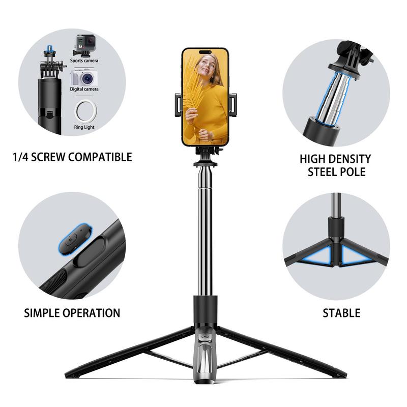 Smart AI Facial Recognition Smartphone Tripod, Summer Outdoor Photography Accessories, 360° Face Tracking Mobile Phone Pan & Tilt Stand, Outdoor Panoramic Tracking & Stabilization for Home & Outdoor Use, Tripod Fish, Stocking Fillers Gift