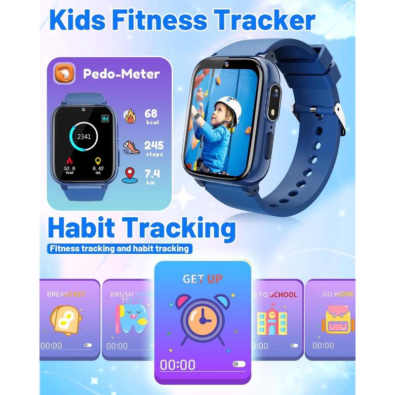 Smart Watch for Kids Toys for Boys 4-6 with Dual Camera Gifts for 5 Year Old Boy Birthday Christmas Stocking Stuffers for Kids 3 4 5 7 9 6 8 Year Old