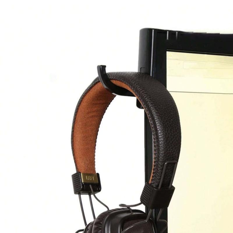 Headphone Holder, Home Accessories, Sticky Headphone Storage Hook For Computer Desk, Office Accessories, Portable Universal Headphone Hanger for Home Office Game Room