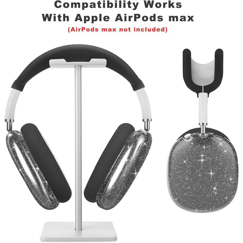 for AirPods Max case Cover,Anti-Scratch Ear Pad Case Cover Ear Cups Cover Headband Cover for AirPods Max. Clear Soft TPU and Silicone,Skin Scratch Proof.