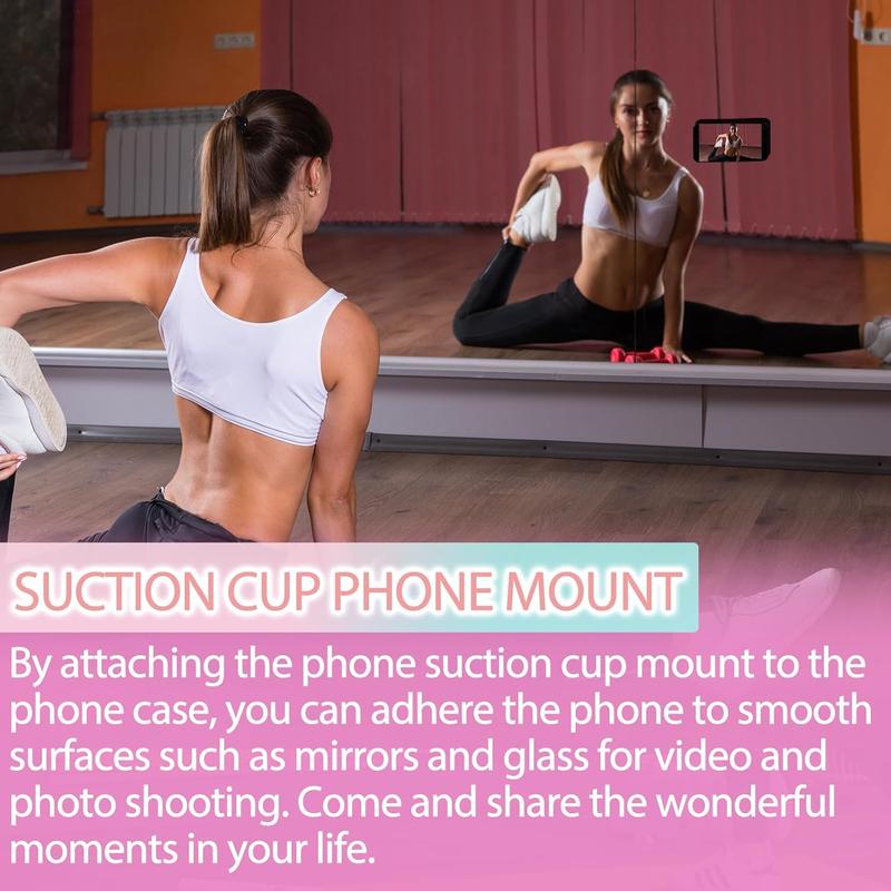 Silicone Suction Phone Mount, Hands-free Strong Grip Holder for Selfies and Videos, Durable & Easy to Use Phone Holder for Smartphones