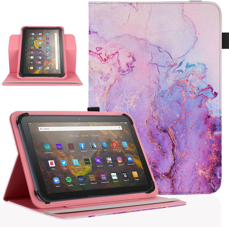 Universal 10 10.1 Inch Android Tablet Case,360 Degree Rotatable Kickstand Multiple Viewing 9.5