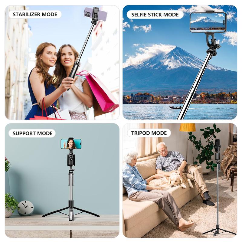 Smart AI Facial Recognition Smartphone Tripod, Summer Outdoor Photography Accessories, 360° Face Tracking Mobile Phone Pan & Tilt Stand, Outdoor Panoramic Tracking & Stabilization for Home & Outdoor Use, Tripod Fish, Stocking Fillers Gift