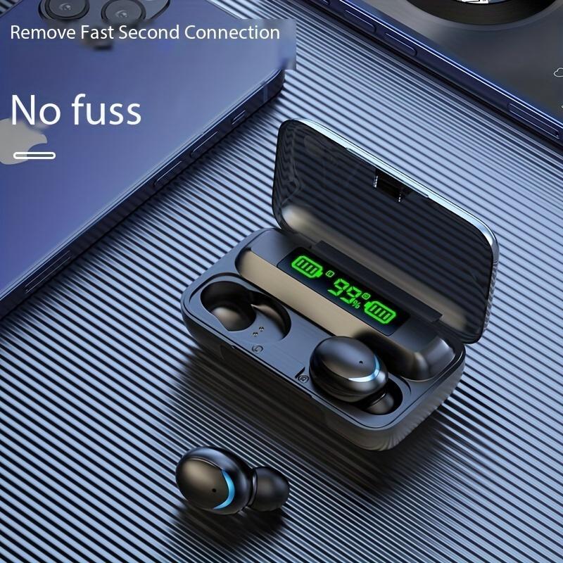 Wireless Earphone, In-Ear Noise Cancelling Bluetooth-compatible Earphone with Power Display Charging Case, Summer HiFi Sound Headphones for Sports Gaming