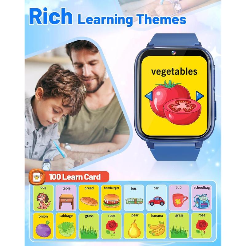 Smart Watch for Kids Toys for Boys 4-6 with Dual Camera Gifts for 5 Year Old Boy Birthday Christmas Stocking Stuffers for Kids 3 4 5 7 9 6 8 Year Old