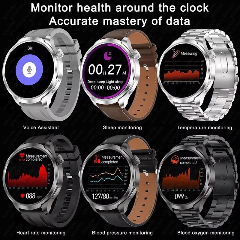 2024New For HUAWEI Sports Smart Bracelet Men Watch 1.85 AMOLED Screen GPS Compass Altimeter Waterproof Bluetooth Call SmartWatch