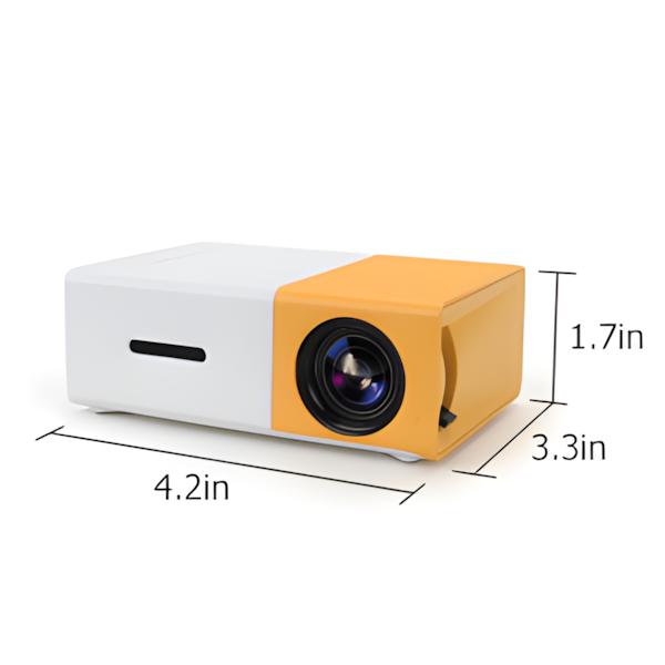 HAOYE YG300 Mini Portable Projector with Native Resolution 320 x 240 Pixels HDMI VGA Home Theater for Home Entertainment Audio projector.