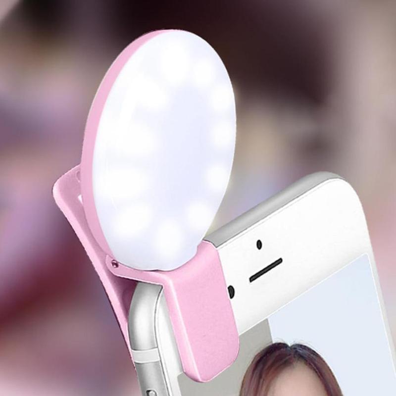 Compact Phone LED Light, Mini LED Fill Light, USB Selfie Ring Light for Cellphone Camera Laptop, Selfie Accessories Fill Lamp, Phone Selfie Light Clip