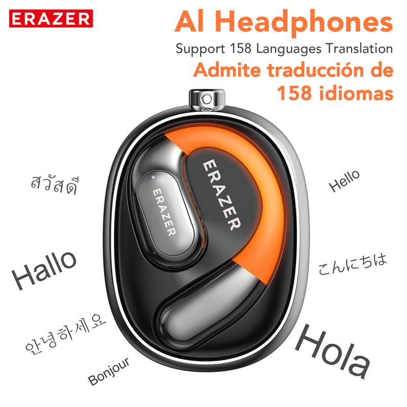 ERAZER XF31 OWS Translation Wireless Bluetooth Earphones Support 158 Languages Real Time Bluetooth Translation Support Playing Music Phone Calls Headphones  & Meeting Summary Earbuds