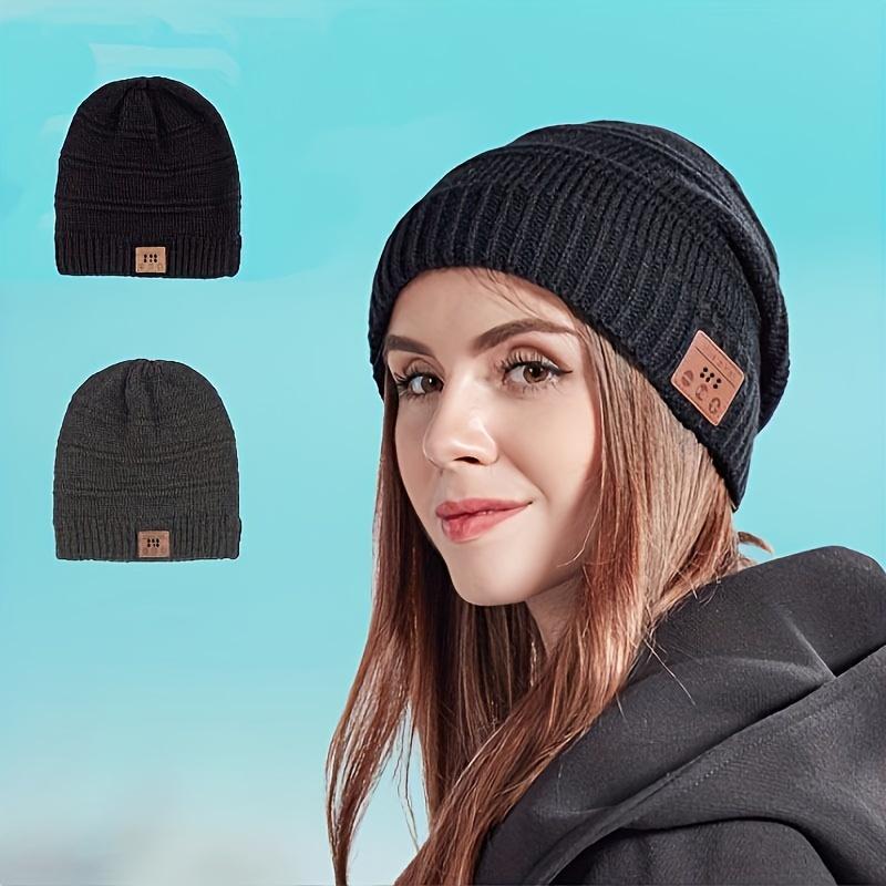 Knit Winter Cap Design Wireless Headphone Headset, Built-in Microphone & HD Stereo Earphones Speaker, Suitable For Outdoor Home & Gifts, Electronic Audio & Video Accessories