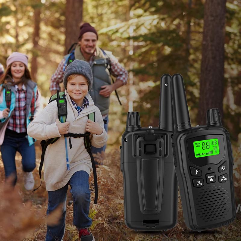 Walkie Talkies,Erelis Long Rang Walkie with 22 FRS Channels,Walkie Talkies for Adults with Lamp,VOX,LCD Display Audio Communication