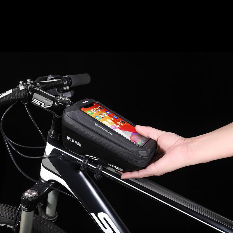 Waterproof Bicycle Front Frame Phone Holder, Quick Release Waterproof Bike Bag, Bike Phone Holder With Touch Screen Top For Mountain Road Bike MTB Cycling