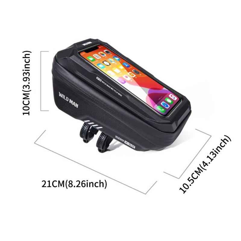 Waterproof Bicycle Front Frame Phone Holder, Quick Release Waterproof Bike Bag, Bike Phone Holder With Touch Screen Top For Mountain Road Bike MTB Cycling