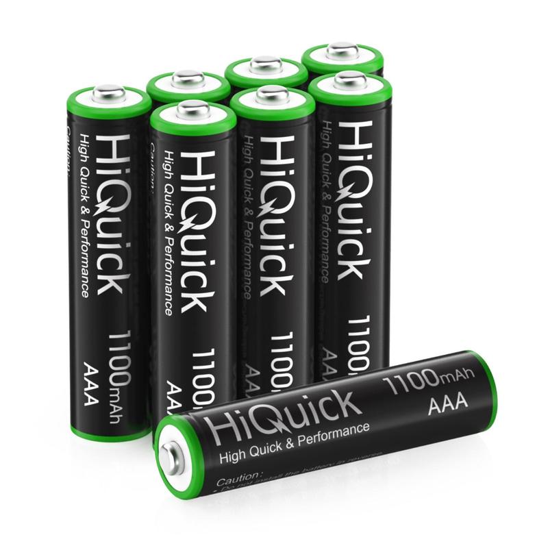 HiQuick AAA Rechargeable Batteries 1100mAh 1.2V Accessories Devices