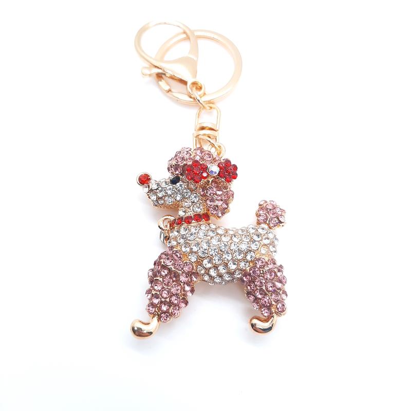 Paris the Poodle Glitzy Drop Phone Charm for Bags, Keys, Purses and Tumblers