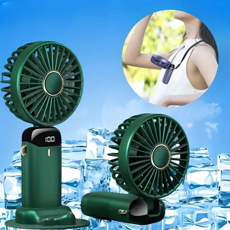 Portable Handheld Fan, USB Rechargeable Cooling Fan, Adjustable Fan for Home Office School Travel, Room Accessories