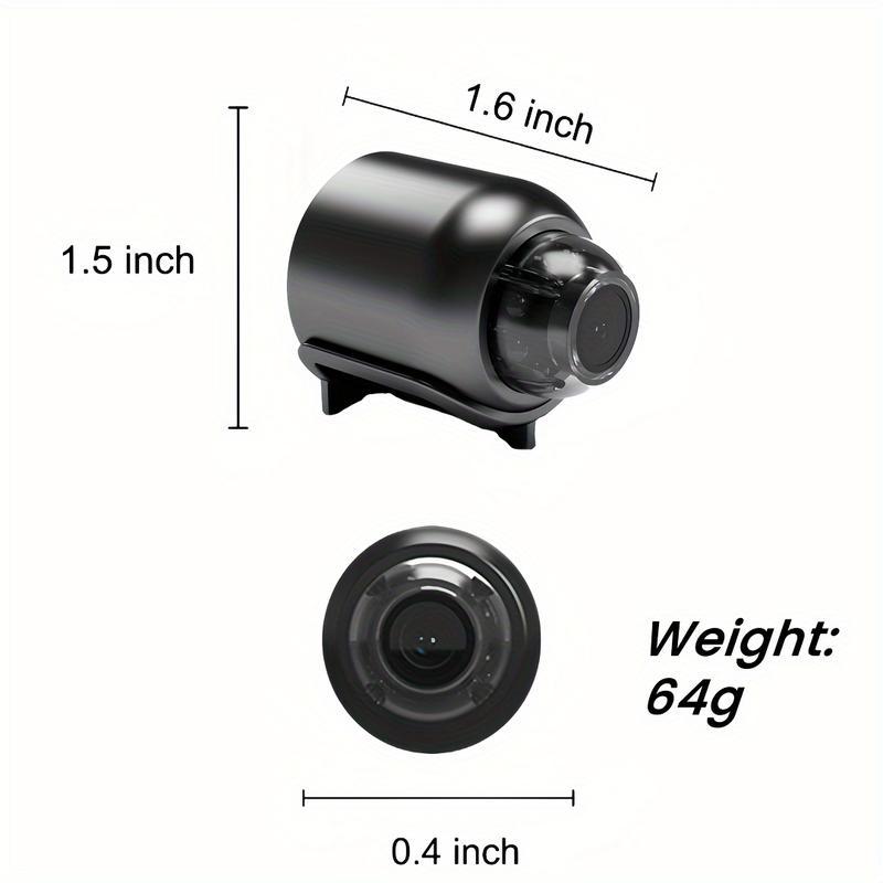 1 Pieces of HD Mini Night Vision Wireless Camera, indoor mini camera cctv- Portable Recorder with Wi-Fi,APP Remote Control,1080P Image Quality, Easy Installation, and Real-time Monitoring for Smart Home Security camera, security cameras for home