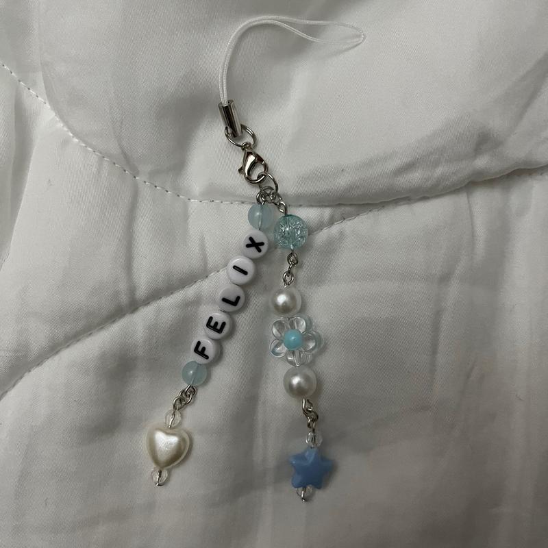 skz phone charm, kpop bias phone strap, kpop phone charm, stray kids keychain, cellphone kpop accessories, Handmade cell