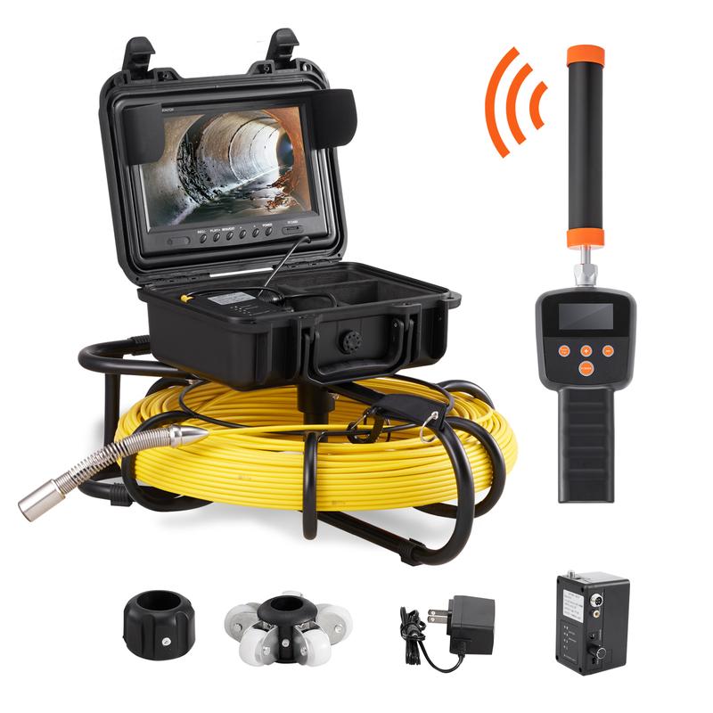 VEVOR Sewer Camera with 512Hz Locator,300 ft 91.5 m, 9