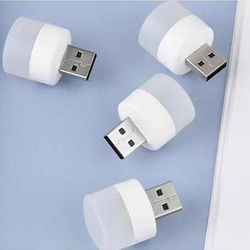 4pcs Mini USB Night Light, Mini USB Plug Lamp, Portable LED USB Night Light, Eye-Protection Energy-Saving Mini Night Light Compatible with Laptop Desktop Notebook Power Bank