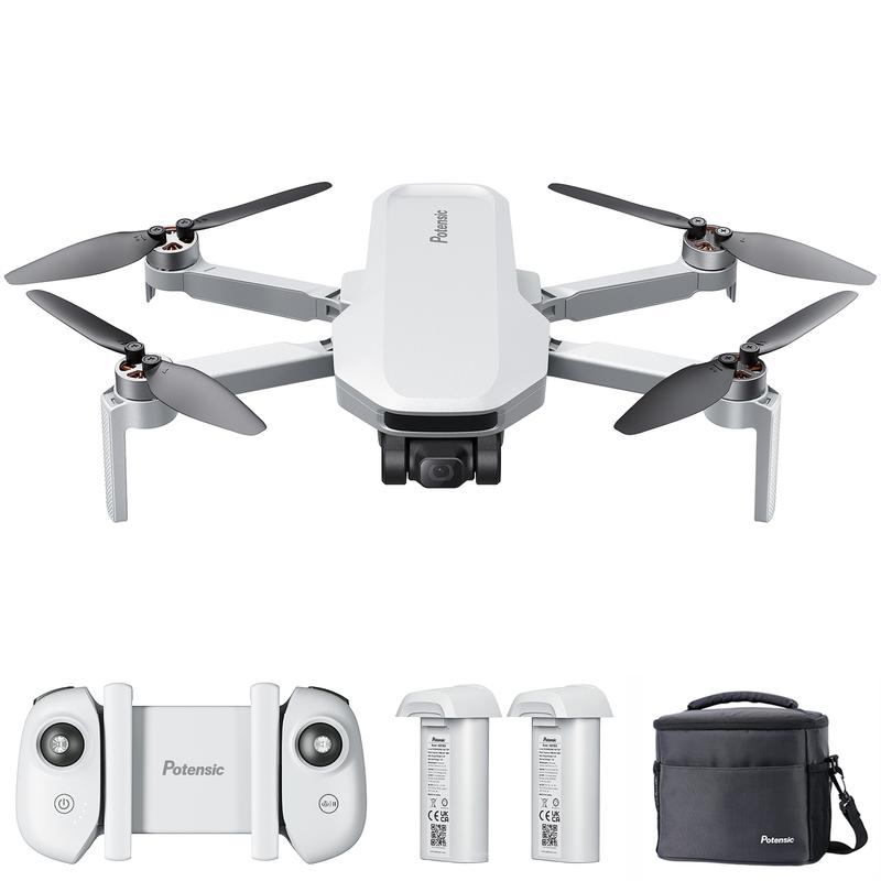 Potensic ATOM SE Sub 250g Foldable GPS Drone with 4K HD EIS Camera, 62 Mins Flight, 4KM FPV Transmission, Brushless Motor, Max Speed 16m s, Auto Return, Lightweight and Folding Drone for Adults, Beginner