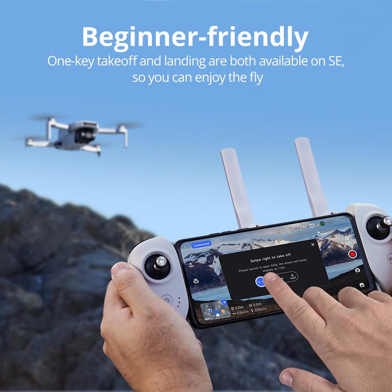 Potensic ATOM SE Sub 250g Foldable GPS Drone with 4K HD EIS Camera, 62 Mins Flight, 4KM FPV Transmission, Brushless Motor, Max Speed 16m s, Auto Return, Lightweight and Folding Drone for Adults, Beginner