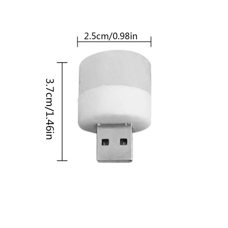 4pcs Mini USB Night Light, Mini USB Plug Lamp, Portable LED USB Night Light, Eye-Protection Energy-Saving Mini Night Light Compatible with Laptop Desktop Notebook Power Bank