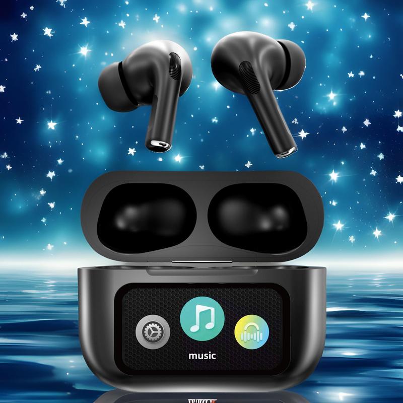 In-ear Design Wireless Earphone, Earbuds with Touch Screen Charging Case, Noise Cancelling Headphone for iPhone & Android