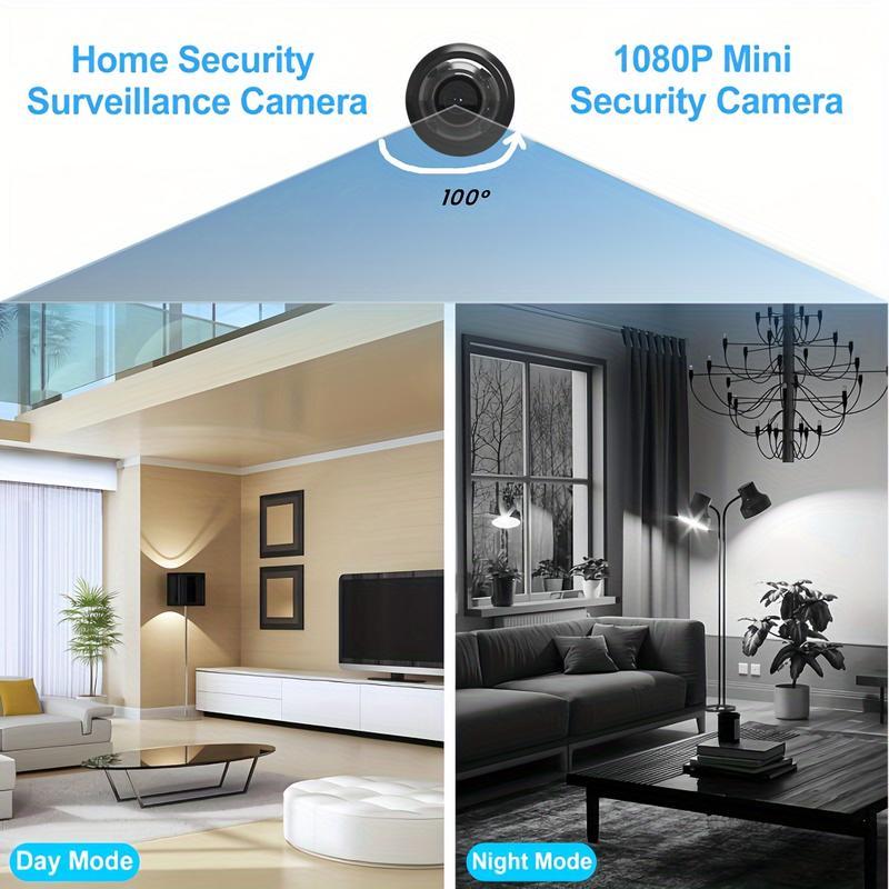 1 Pieces of HD Mini Night Vision Wireless Camera, indoor mini camera cctv- Portable Recorder with Wi-Fi,APP Remote Control,1080P Image Quality, Easy Installation, and Real-time Monitoring for Smart Home Security camera, security cameras for home