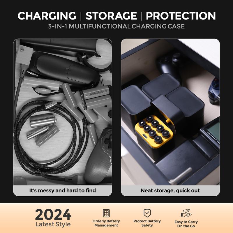 Rechargeable aa Batteries Lithium 8 Pack with Fast Charger,1.5V 3000mWh High Capacity aa Lithium Batteries,Constant Output Li-ion Double a Batteries Cycle