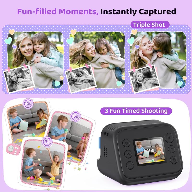 1080P Digital Camera with SD Card, 16x Digital Zoom Camera, Portable Mini Digital Camera for Students Boys Girls, Point and Shoot Digital Camera, Can be Used as Gift, Christmas Gift camera with