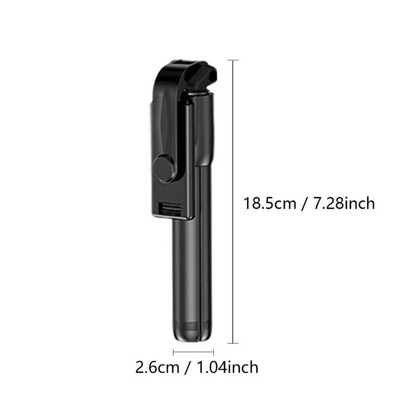 Portable Selfie Stick, 360-Degree Rotatable Phone Holder, Handheld Selfie Stick, Mobile Phone Accessories for Live Streaming, Vlogging, Travel