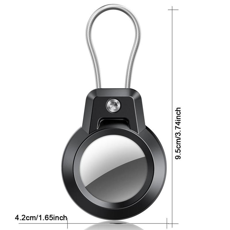 Keychain Holder for AirTag, Robust 360° Protective Secure Holder for AirTag, Smart & Wearable Devices Accessories for Luggage, Keys, Pets