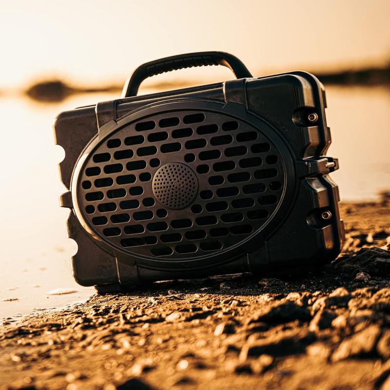 Gen 2: Loud! Outdoor Portable Bluetooth 5.0 Speaker | Rugged, IP67, Waterproof, Impact Resistant & Dustproof (Plays to 120db, Pair 2X for True L-R Stereo), Thunderhead Gray Black