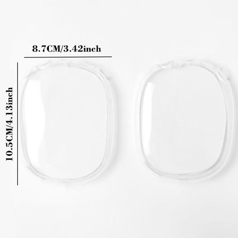 Clear Over-ear Earphone Protective Cover, 1 Pair Transparent Headphone Protective Case, Earphone Protective Case Compatible with Airpods Max