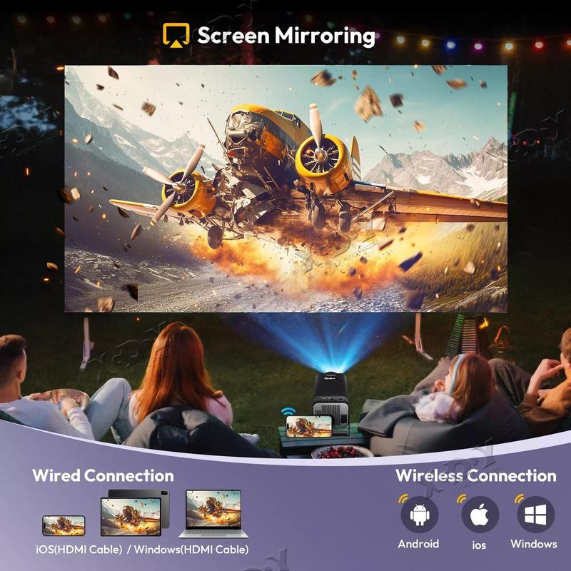 Smart Mini Projector XGODY Gimbal5 Android 11 Full HD Projector Native 1080P 4K Support 5G WiFi 6 Bluetooth 5.0 Home Movie Projector Electric Focu Auto Keystone 180 Rotating For PC Lap PS5 Dull Black