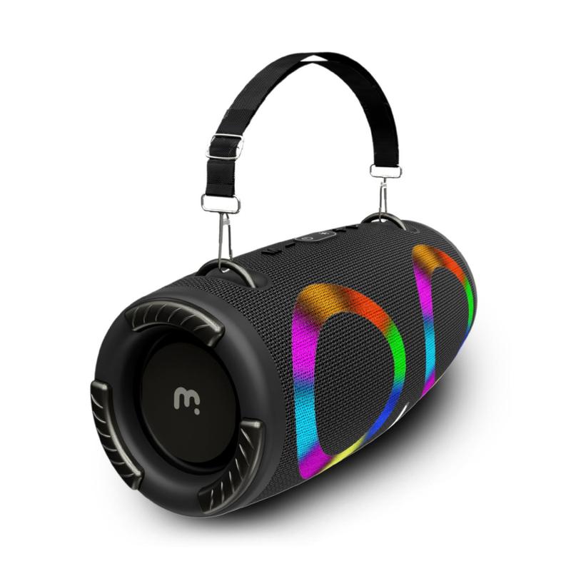 VibeBuddy Speaker RGB Protable Speaker with Strap Wireless Bluetooth Speaker for Camping, Travel, Party and More