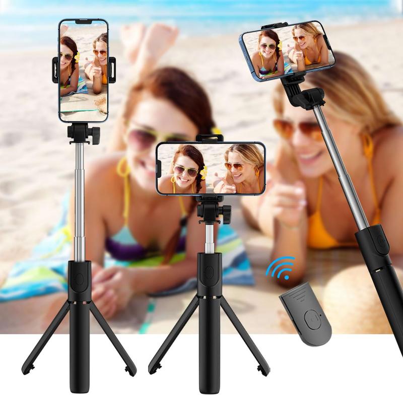 Portable Selfie Stick, 360-Degree Rotatable Phone Holder, Handheld Selfie Stick, Mobile Phone Accessories for Live Streaming, Vlogging, Travel