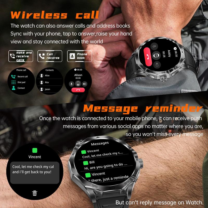 Multifunctional Smart Watch for Men, Fashion Digital Watch with Wireless Call Dial, Multi-sport Mode Sports Wearable Watch for Daily Life