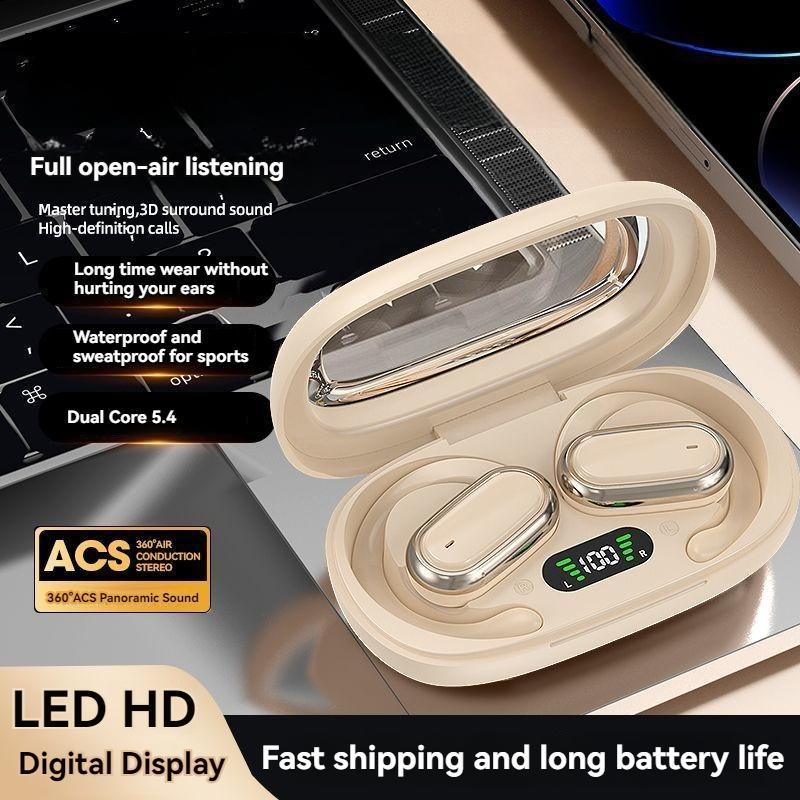 Wireless Earphone, In-ear Design Earphone with LED Digital Display, Touch Control Earbuds for Android & iOS