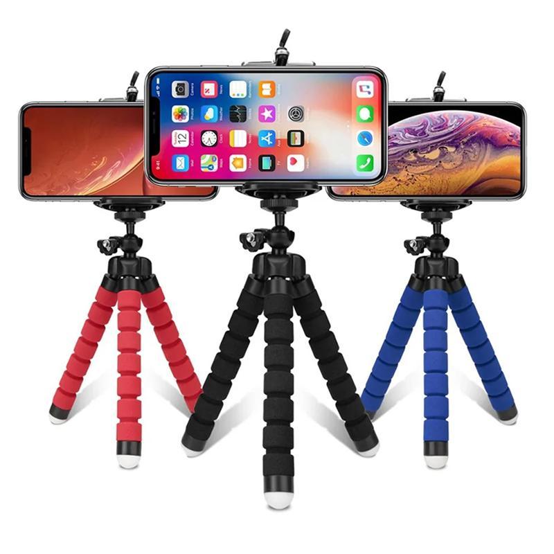 Mini Tripod, Octopus Design Mini Tripod Stand, Smartphone Tripod Stand, Mobile Phone Holder Clip, Phone Accessories