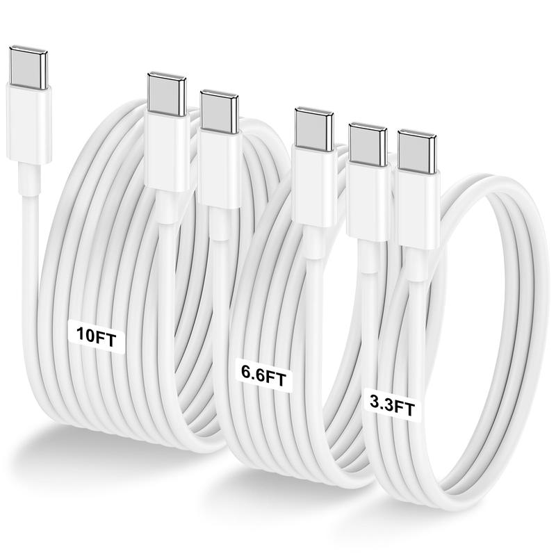 Flexible & Durable USB C Port Data Cable, PD 60W (20V 3A) Speedy Data Sync & Charge Cable, Fast Charging Phone Cable, Mobile Phone Accessories for iPhone 15 Pro Max