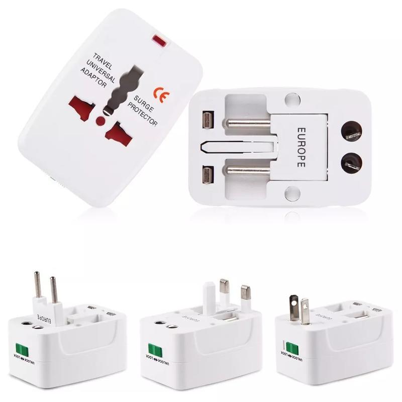 3in1 International Travel Plug Power Adapter Detachable Universal Converter Kits