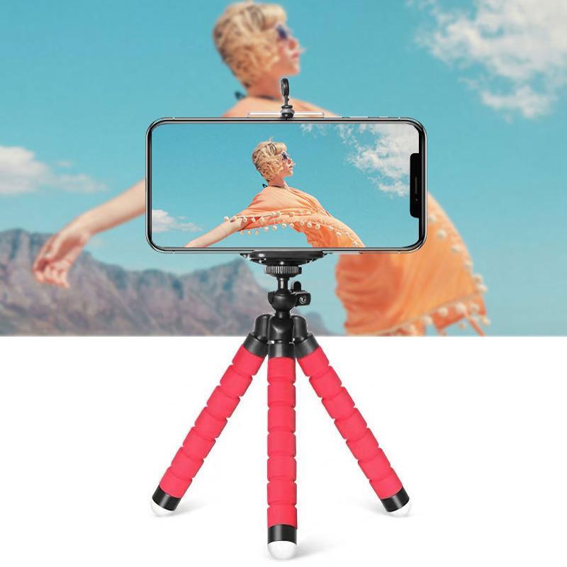 Mini Tripod, Octopus Design Mini Tripod Stand, Smartphone Tripod Stand, Mobile Phone Holder Clip, Phone Accessories