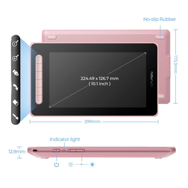 XP-Pen Artist 10 2nd Graphics Drawing Tablet with X3 Stylus Fully-laminated 60° Tilt