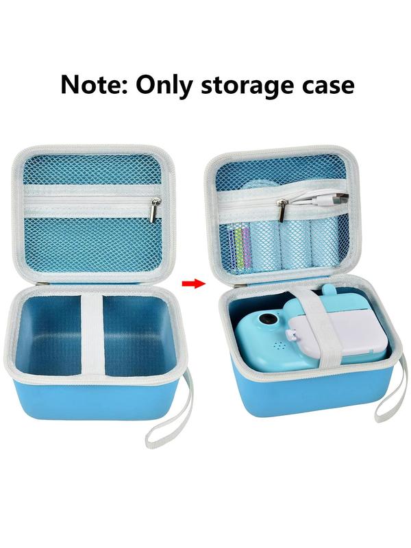 Kid's Plain Color Camera Case, Camera Storage Holder Bag, Camera & Print Paper Storage Bag, Travel Organizer for Kids